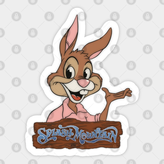 Splash Mountain Brer Rabbit Sticker by Legend of Louis Design Co.